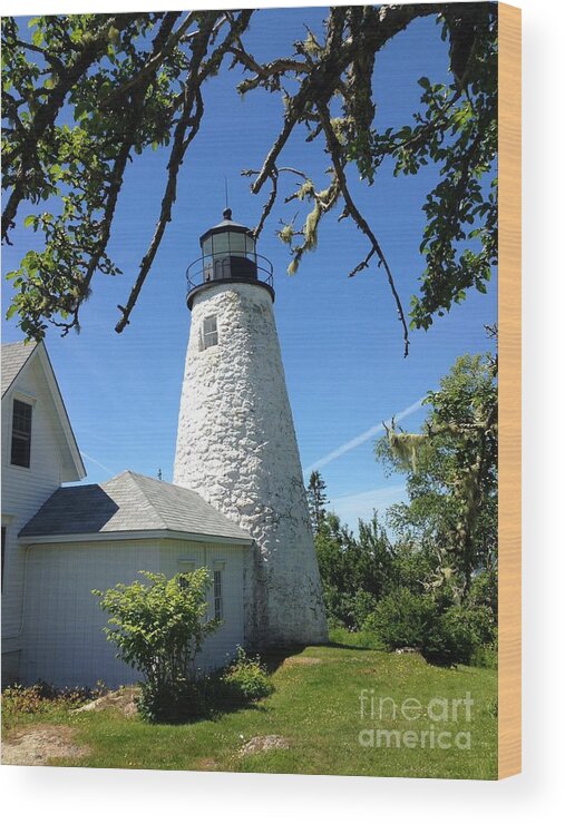 Lighthouse Wood Print featuring the photograph Dice Lighthouse #2 by John Greco