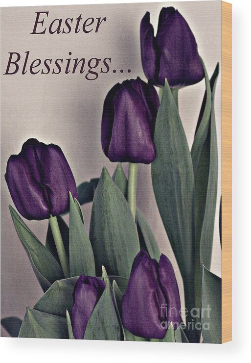 Easter Wood Print featuring the photograph Easter Blessings No.1 by Sherry Hallemeier