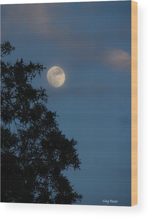 Patzer Wood Print featuring the photograph Eight Thirty Two PM by Greg Patzer