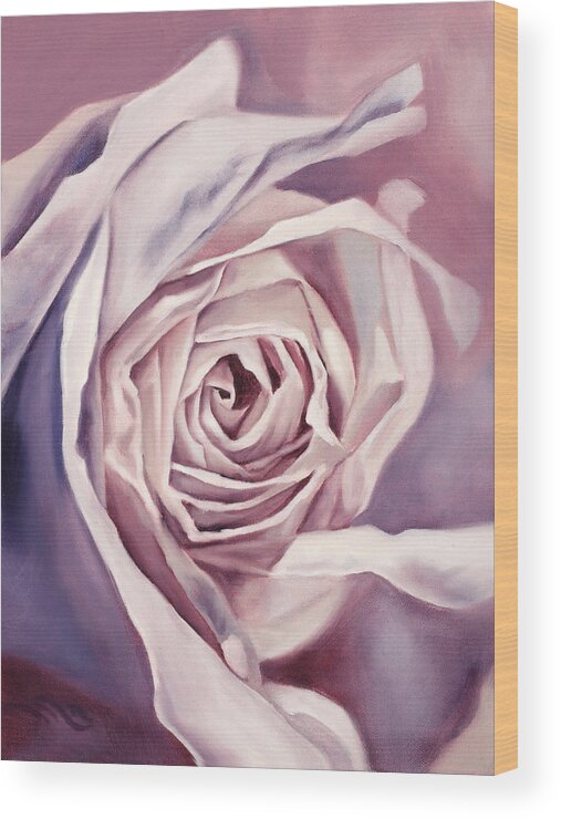 Rose Wood Print featuring the painting Enchanting by Sandi Snead