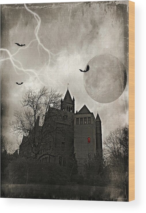 Fright Night Wood Print featuring the photograph Fright Night by Dark Whimsy