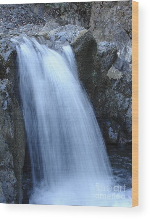 Waterfalls Wood Print featuring the photograph Frozen Water by Chad Natti