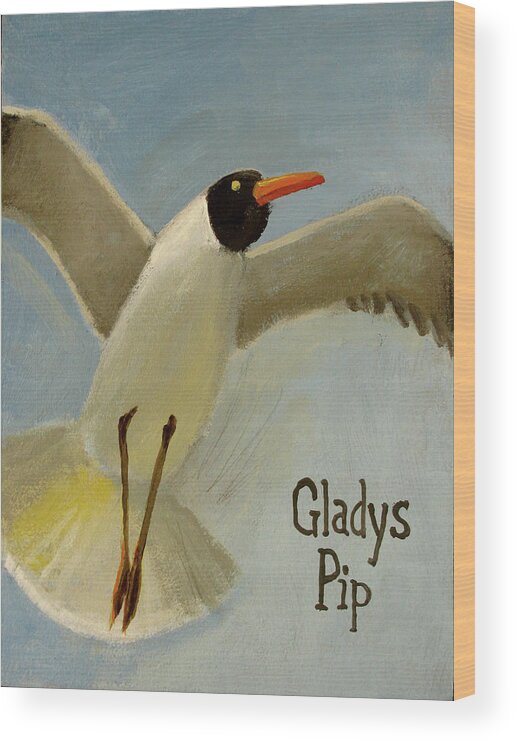 Seagull Wood Print featuring the painting Gladys Pip by Don Morgan