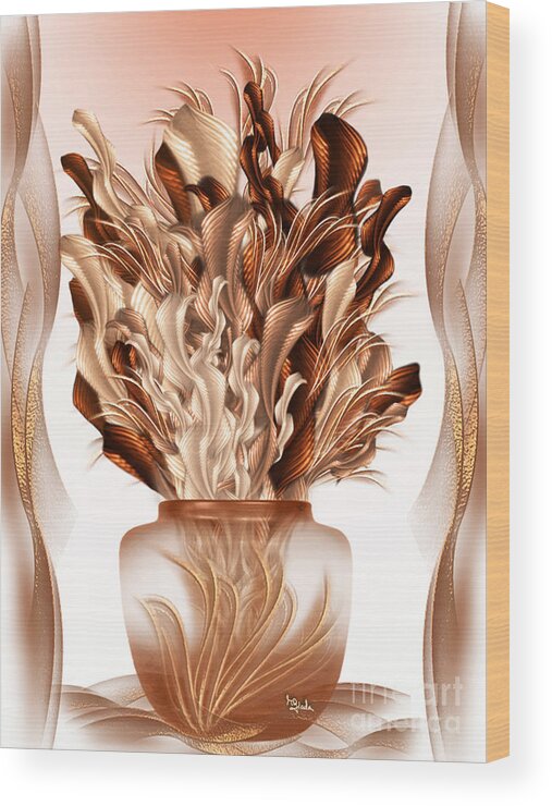Rgiada Wood Print featuring the digital art Glassy Present by Giada Rossi