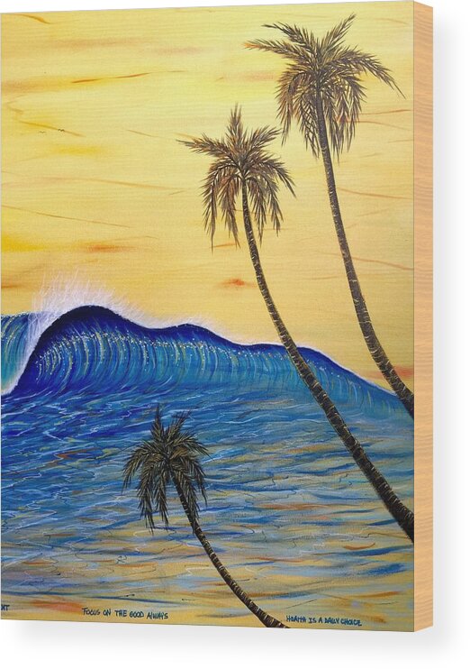 Tropical Wood Print featuring the painting Going left by Paul Carter