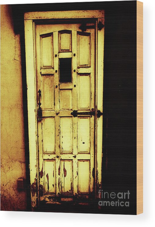 Doors Of The World Series By Lexa Harpell Wood Print featuring the photograph Golden Castle Door by Lexa Harpell