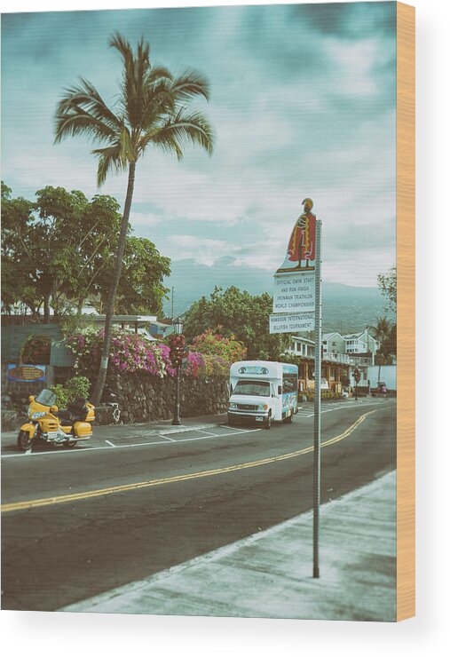 Hawaii Wood Print featuring the photograph Hawaii Ironman Start Point by Mary Lee Dereske