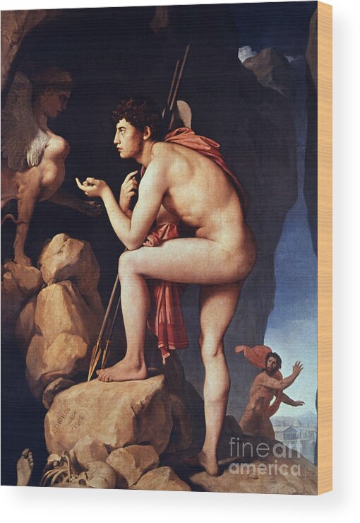 1808 Wood Print featuring the painting Ingres: Oedipus by Granger