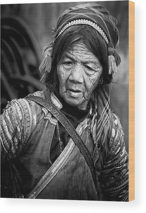 La Hu Wood Print featuring the photograph La Hu, Muong Te... by John Moulds