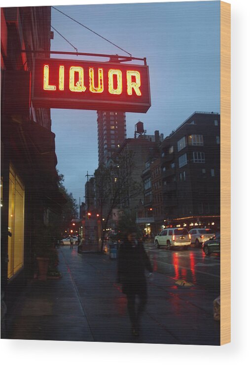 Liquor Wood Print featuring the photograph Liquor by Mary Capriole