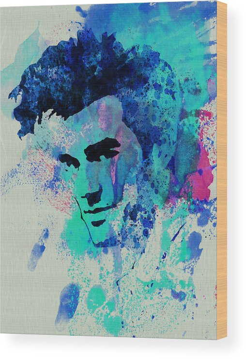 Morrissey Wood Print featuring the painting Morrissey by Naxart Studio