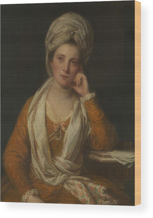 18th Century Art Wood Print featuring the painting Mrs. Horton, Later Viscountess Maynard by Joshua Reynolds