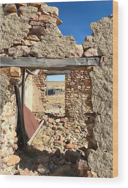 Stone Wood Print featuring the photograph Mystery Ranch No. 2 by Brad Hodges