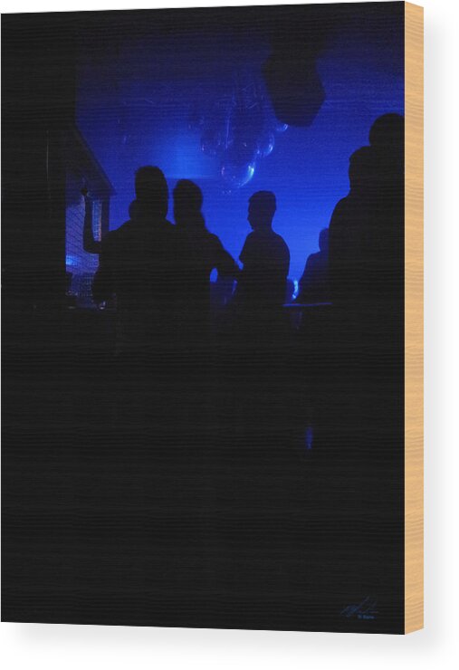 Club Wood Print featuring the photograph Nightlife by Michael Blaine