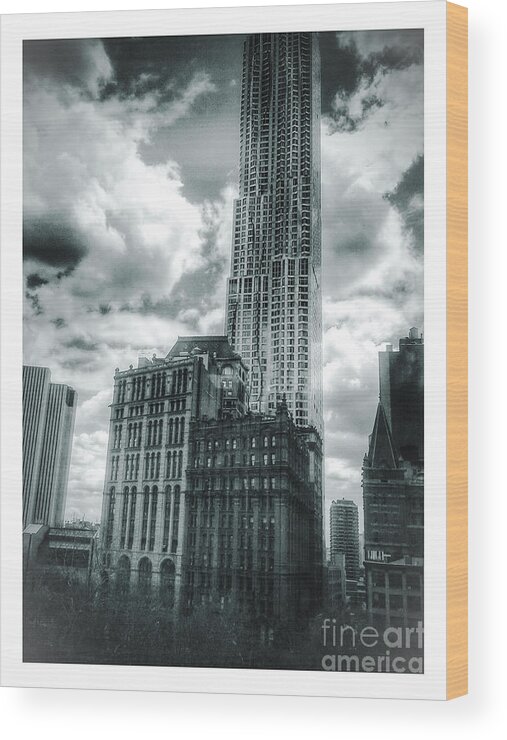 Nyc Wood Print featuring the photograph Old and New by Mark Gilman