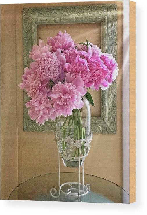 Peonies Wood Print featuring the photograph Perfect Picture by Jill Love