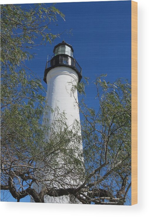 Texas Wood Print featuring the photograph Point Isabel Light by Keith Stokes