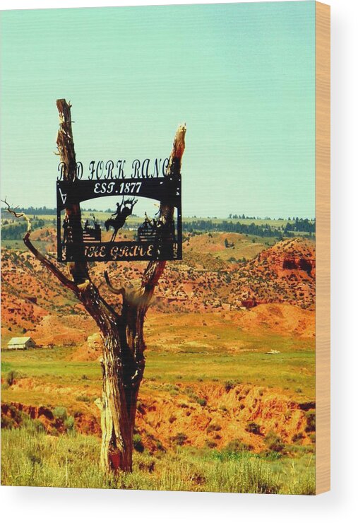 Ranch Logos Wood Print featuring the photograph Red Fork Ranch by Antonia Citrino