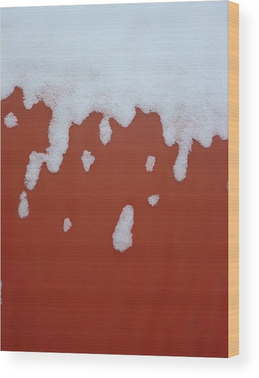 Redolent Wood Print featuring the photograph Redolent Snow by Annekathrin Hansen