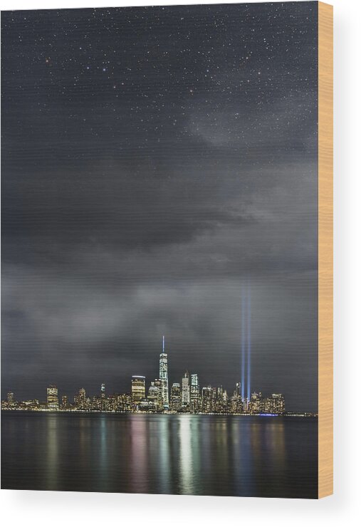 September 11 Wood Print featuring the photograph Remembrance by Elvira Pinkhas