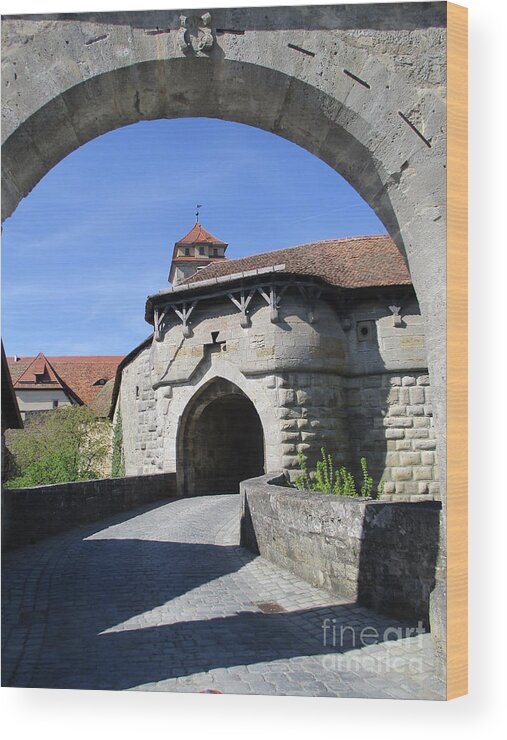 Rothenburg Wood Print featuring the photograph Rothenburg 2 by Randall Weidner