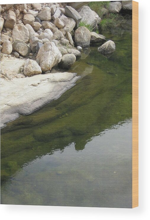 Sabino Canyon Wood Print featuring the photograph Sabino Canyon Creek by Judith Lauter