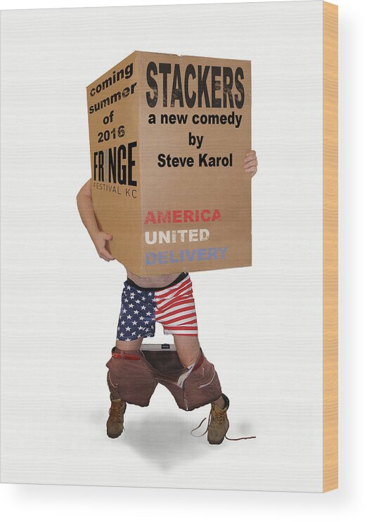 Comedy Wood Print featuring the photograph Stackers Poster by Steve Karol