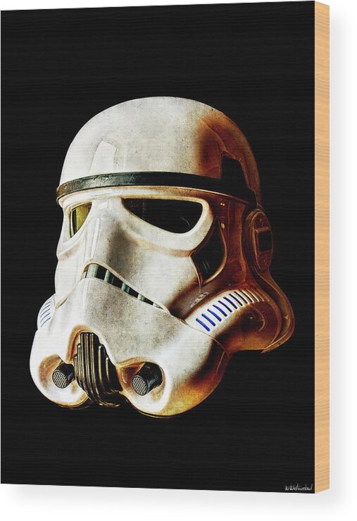 Stormtrooper Wood Print featuring the photograph Stormtrooper 3 Weathered by Weston Westmoreland