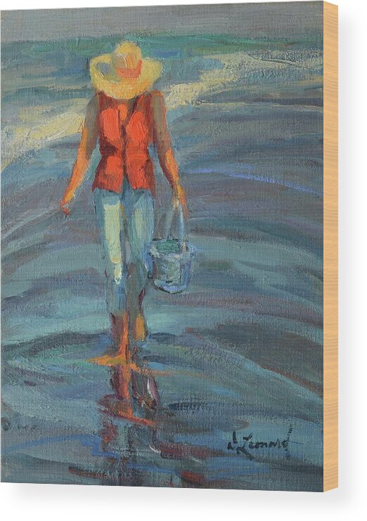 #impressionistartist Wood Print featuring the painting Summer Walk by Diane Leonard