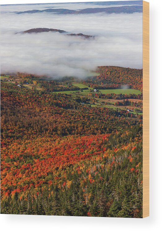 Vermont Wood Print featuring the photograph Top of the Morning by Tim Kirchoff