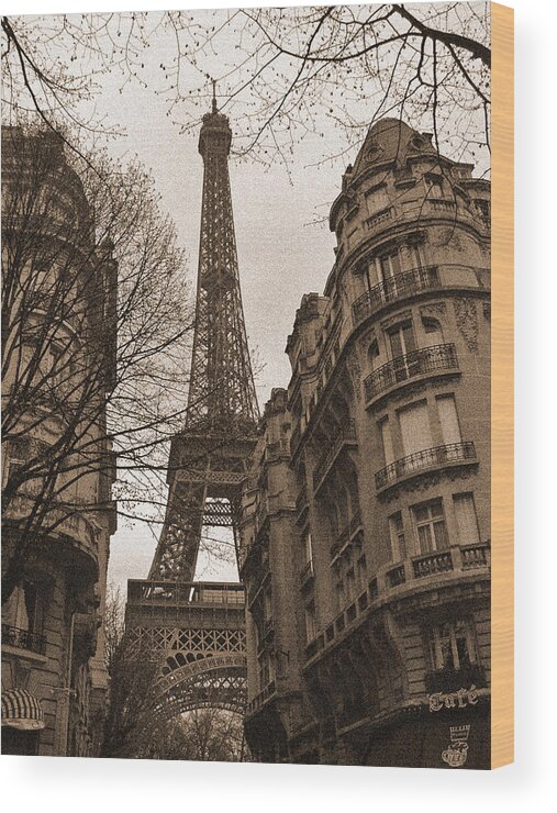 Eiffel Wood Print featuring the photograph Towering Eiffel by Mark Currier