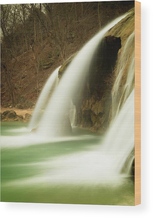 Nature Wood Print featuring the photograph Turner Falls XXVII by Ricky Barnard