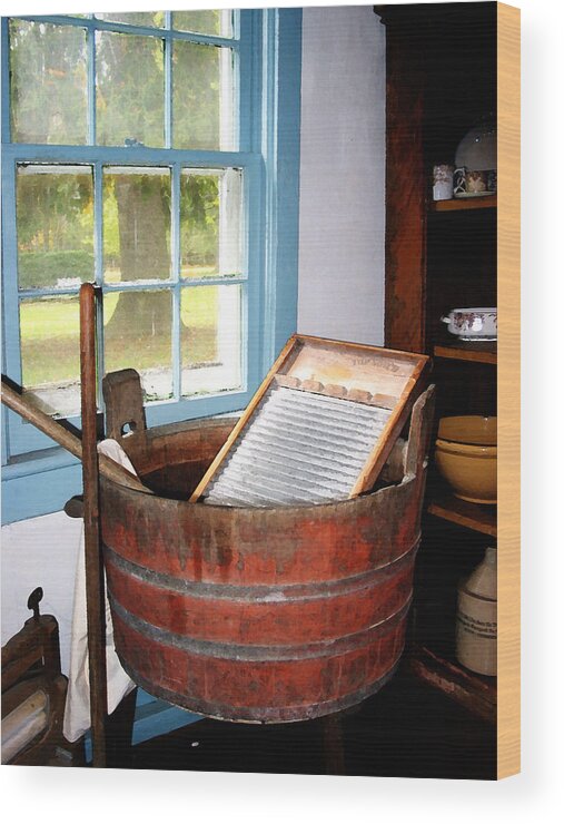 Americana Wood Print featuring the photograph Washboard by Susan Savad