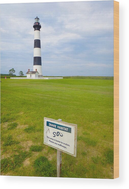 Bodie Lighthouse Wood Print featuring the photograph Watch Out for Snakes at Bodie Light by Jeff at JSJ Photography