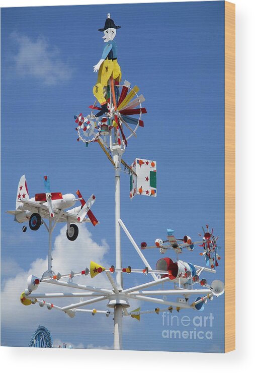 Whirligig Wood Print featuring the photograph Wilson Whirligig 20 by Randall Weidner