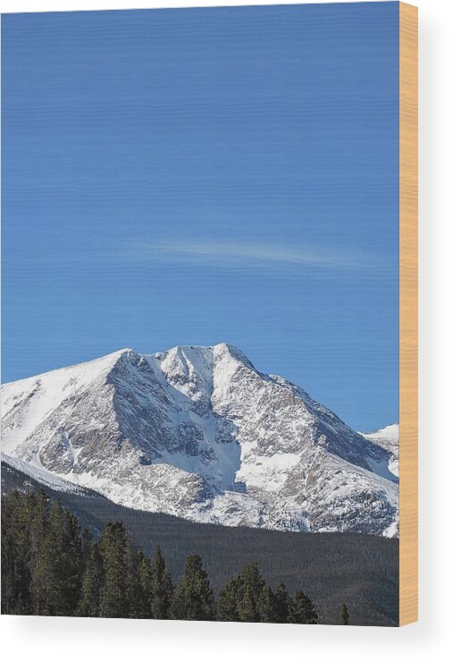 Ypsilon Mountain Wood Print featuring the photograph Ypsilon Mountain by Connor Beekman
