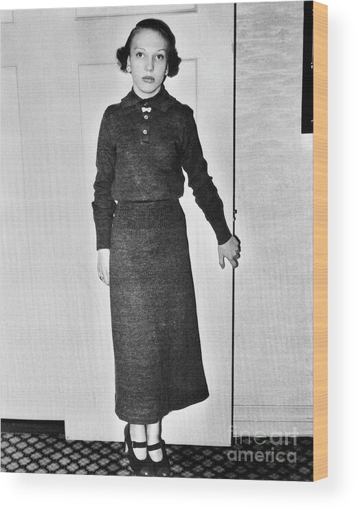 San Francisco Wood Print featuring the photograph Ann Cooper Hewitt, Heiress #1 by Bettmann