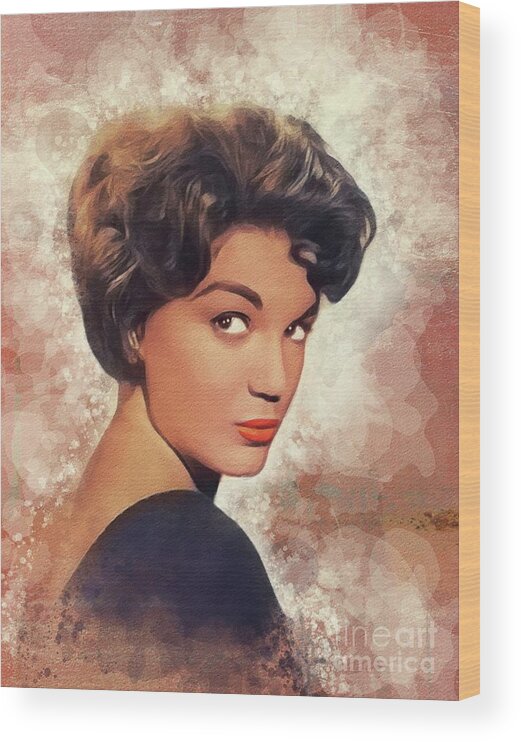 Connie Wood Print featuring the painting Connie Francis, Music Legend #1 by Esoterica Art Agency