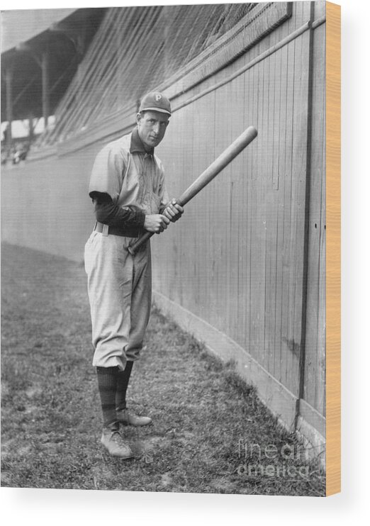 Sports Bat Wood Print featuring the photograph National Baseball Hall Of Fame Library by National Baseball Hall Of Fame Library