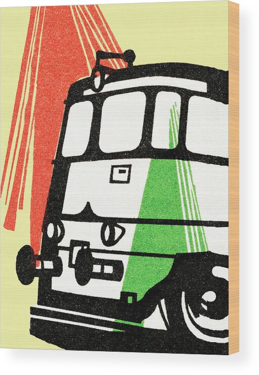 Bus Wood Print featuring the drawing Bus #2 by CSA Images