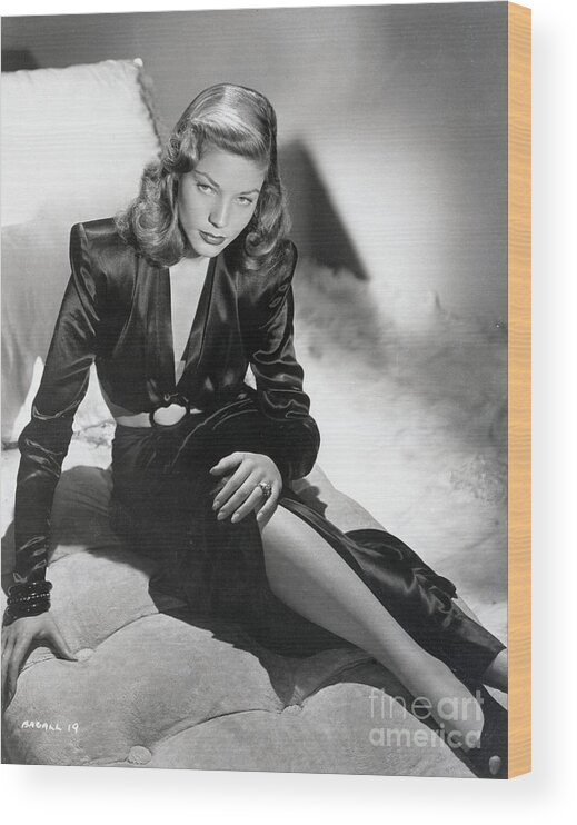 People Wood Print featuring the photograph Lauren Bacall #2 by Bettmann
