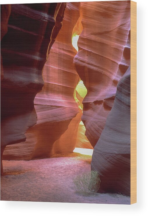 Scenics Wood Print featuring the photograph Antelope Canyon by Bob Pool