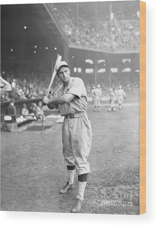St. Louis Cardinals Wood Print featuring the photograph Baseball Player Pepper Martin by Bettmann