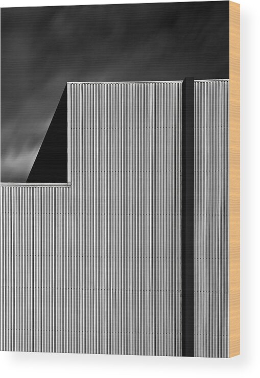 Architecture Wood Print featuring the photograph Black Belt II by Gilbert Claes