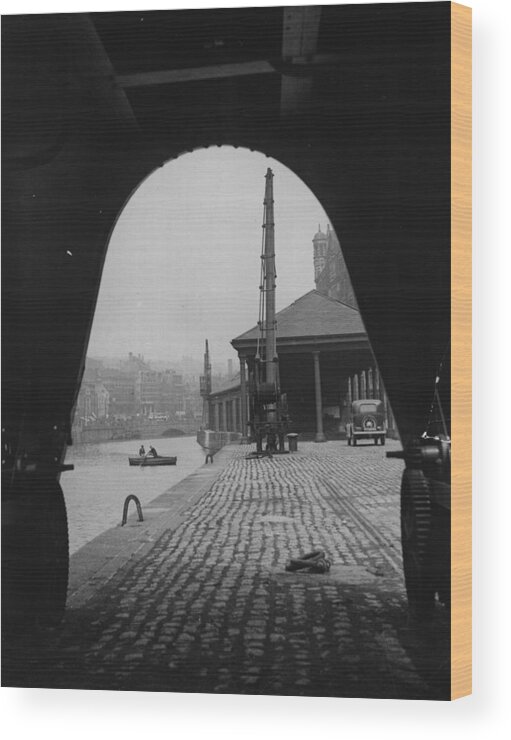 Arch Wood Print featuring the photograph Bristol Dock by Fox Photos