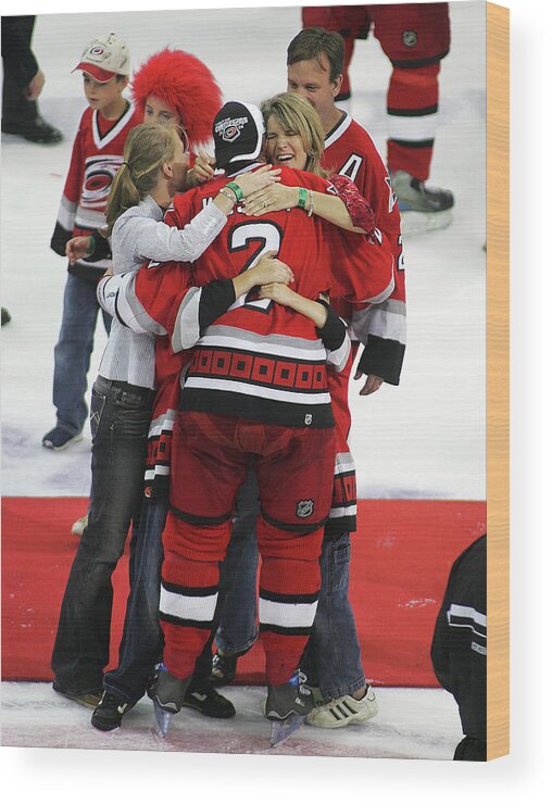 Playoffs Wood Print featuring the photograph Carolina Hurricanes Stanley Cup by Bruce Bennett