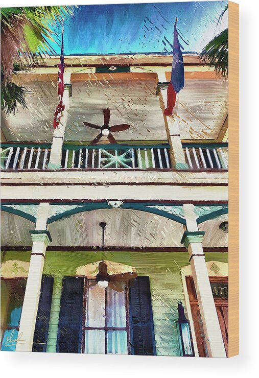 Porch Wood Print featuring the photograph Colorful Porch by GW Mireles
