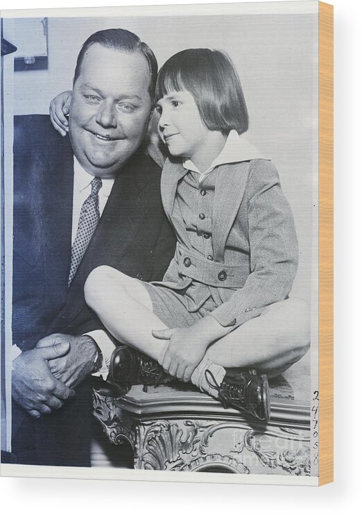 San Francisco Wood Print featuring the photograph Fatty Arbuckle And Jackie Coogan by Bettmann