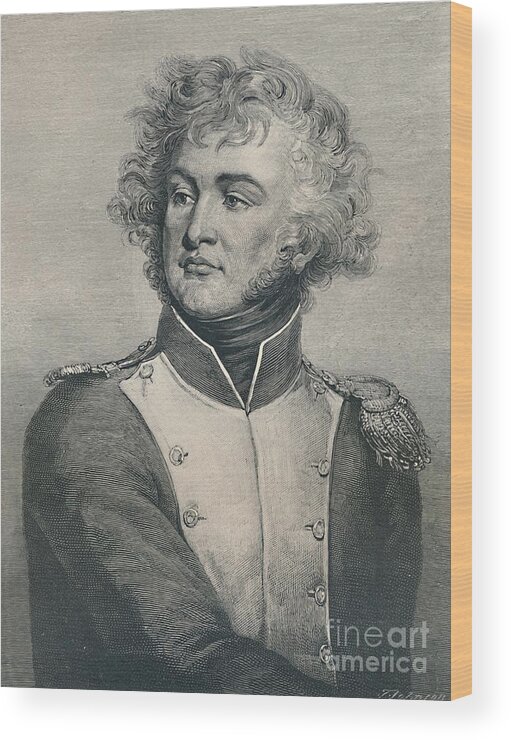 Engraving Wood Print featuring the drawing General Jean-baptiste Kleber by Print Collector