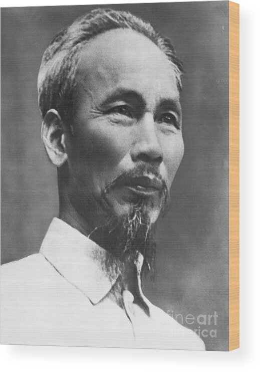 Ho Chi Minh - Leader Wood Print featuring the photograph Ho Chi Minh by Bettmann